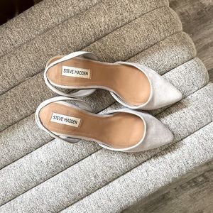 Steve Madden Sling Back Nude Heels